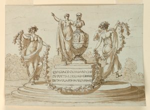 Gravmonument for digteren Pietro Giordani af Giuseppe Barberi