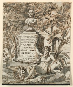 Gravmonument for munken Bonafede af Giuseppe Barberi