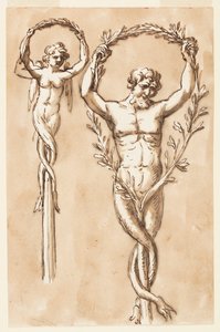 To figurer som stolper af Giuseppe Barberi