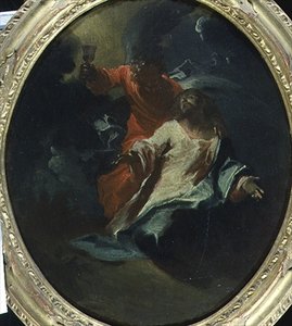 Kristus på Oliebjerget, ca.1730 (olie på lærred)