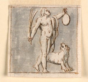 Dionysos med Panther af Giuseppe Bernardino Bison