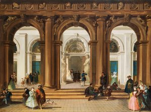 Indgangen til Biblioteca Marciana, Venedig,
