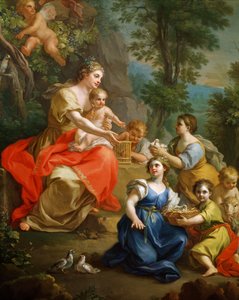 Allegori over uskylden, af Giuseppe Bonito (1707-1789), detalje