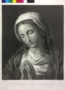 Bedende madonna af Giuseppe Bortignoni