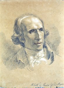 Portræt af Canova (1757 - 1822) af Bossi. af Giuseppe Bossi