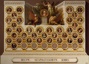 Konge af Napoli fra 1154 til 1859, af Giuseppe Cammarano (1766-1859)