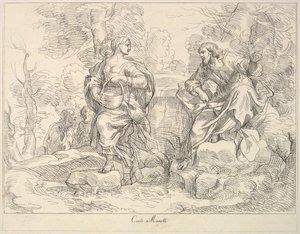 Kristus viser sig for Maria Magdalena, 1740-1802. af Giuseppe Canale