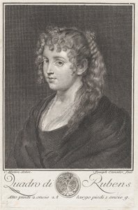 Portræt af en ung kvinde, ca. 1745-76. af Giuseppe Canale