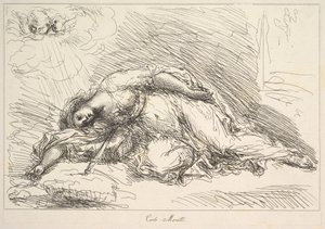Kvinde dræbt med sværd, 1740-1802. af Giuseppe Canale