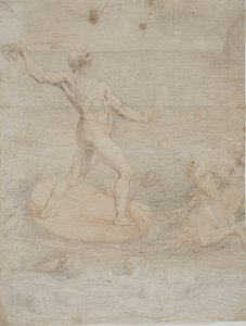 Neptun beroligede stormens vinde, der spredte Æneas