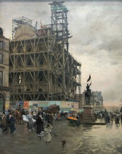 Place des Pyramides af Giuseppe de Nittis
