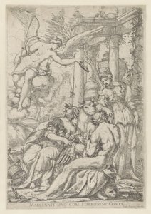 Allegori med berømmelse, Hercules og Europa