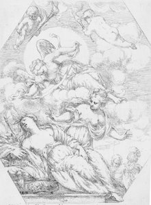 Dido på ligbålet, 1650-1700.