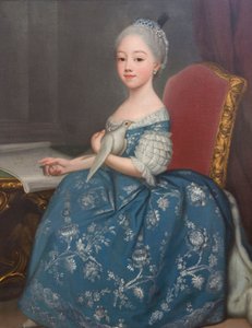 Portræt af Marie Josephine af Savoyen (1753-1801), kommende grevinde af Provence, af Giuseppe Dupra (1703-1784), olie på lærred af Giuseppe Duprà