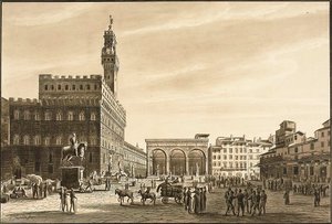 Piazza Signoria af Giuseppe Gherardi