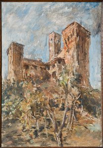 The Castle of Maranello (olie på krydsfiner)