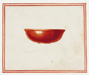 Rød underkop af Giuseppe Grisoni