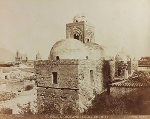 San Giovanni degli Eremiti-kirken i Palermo, detalje af kuplerne af Giuseppe Incorpora