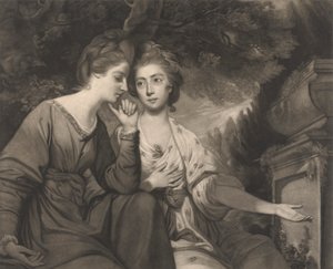 Fru Harriet Bouverie og fru Frances Ann Crewe af Giuseppe Marchi