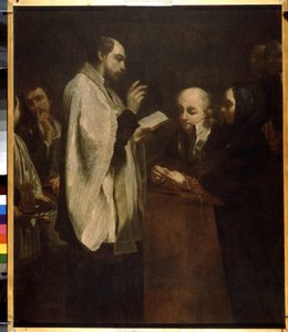 ""Brylluppet"" (Brylluppet) Maleri af Giuseppe Maria Crespi (1665-1747) omkring 1710 Eremitagemuseet, Sankt Petersborg (Saint-Petersburg) af Giuseppe Maria Crespi
