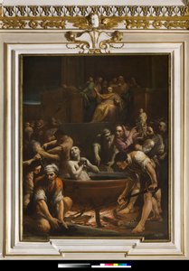 Sankt Johannes evangelistens martyrium af Giuseppe Maria Crespi