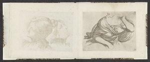 Overkroppen af ​​en kvinde Tegningseksempler (serietitel) Mitelli dybtryk (serietitel) af Giuseppe Maria Mitelli
