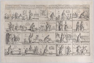 Gioco Delle Donne, E Sue Facende Game of Wives, And Their Chores, 1654-1718. af Giuseppe Maria Mitelli