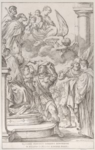 Tavle 11: Sankt Vilhelm af Aquitaine, 1678. af Giuseppe Maria Mitelli