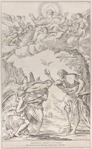 Plade 8: Kristi dåb, 1678. af Giuseppe Maria Mitelli