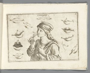 Smag Gustare (titel på objekt) af Giuseppe Maria Mitelli