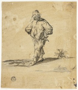 Stående bonde med åbne arme af Giuseppe Maria Mitelli
