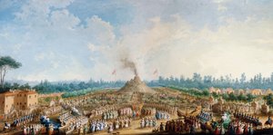 Fejring ved Cascine til ære for Ferdinand III, vulkanen