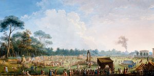 Fejring på Cascine til ære for Ferdinand III, spil på engen af den store eg