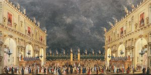 Italien, Firenze, Festival ved Cascine til ære for Ferdinand III af Lorraine