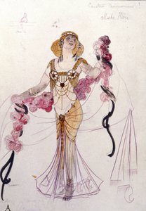 Mata Hari kostume designet af Giuseppe Palanti (1881-1946) i 1912 til bolden "" Bacchus (Bacchus) og Gambrinus ". Scala teatermuseum i Milano.
