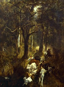 Græsning i Fontainebleau, af Giuseppe Palizzi (1812-1888).