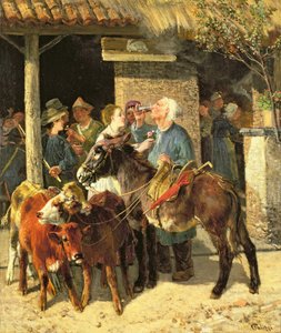 Kalvehandleren af Giuseppe Palizzi
