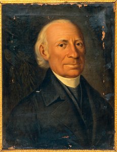 Portræt af Giovanni Meli (1740-1815), italiensk digter og dramatiker af Giuseppe Patania, maleri