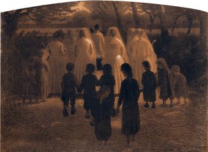 Det døde barn af Pellizza da Volpedo, Giuseppe (1868-1907). Pastel på pap, størrelse: 71x98 af Giuseppe Pellizza da Volpedo