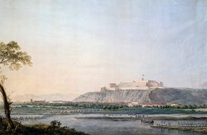 Fransk hær krydser Scrivia, maleri af Giuseppe Pietro Bagetti (1764-1831), Napoleonskrigene, Italien