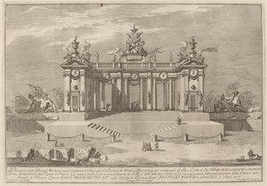 School of Athens Arcades, til "Chinea"-festivalen af Giuseppe Pozzi after Giuseppe Palazzi