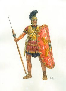 Det gamle Rom: en soldat fra pretorianergarden - Praetorianergarden - Illustration af Giuseppe Rava af Giuseppe Rava