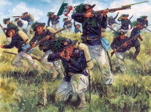 Det italienske felttog i 1859 (den anden italienske uafhængighedskrig): den italienske hærs bersaglieri i aktion - Den anden italienske uafhængighedskrig (den fransk-østrigske krig, den østrigsk-sardinske krig, den østrigsk-piemontesiske krig eller den ita af Giuseppe Rava