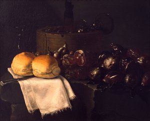 Indvendigt køkken, af Giuseppe Recco (1634-1695)