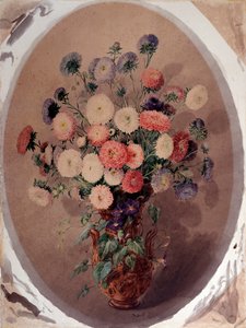 Flok tusindfryd Akvarel af Giuseppe Roda (1800-tallet) 1863 Dim 70x51 cm Gener, Galleria d