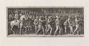 Franskmændenes indtog i Milano, 15. maj 1796 af Giuseppe Rosaspina, after Andrea Appiani