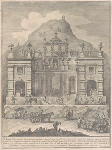 Den anden maskine til Kina fra 1778: En bolig nær Monte Testaccio af Giuseppe Vasi, after Giuseppe Palazzi