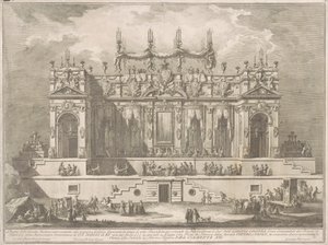 Seconda Macchina for Kina fra 1764: Et storslået galleri oplyst om natten