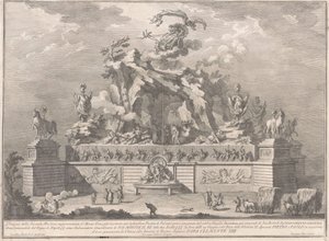 Seconda Macchina for Kina i 1767: Etna-bjerget med Vulcans smedje