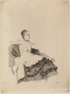 Portræt af Madame de Nittis ("Opmærksomhed") af Giuseppe de Nittis